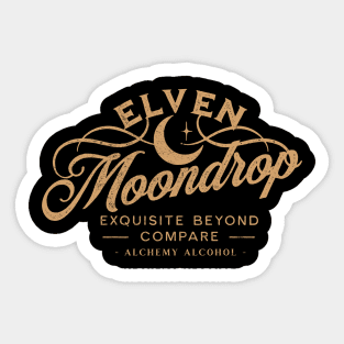 Elven Moondrop Sticker